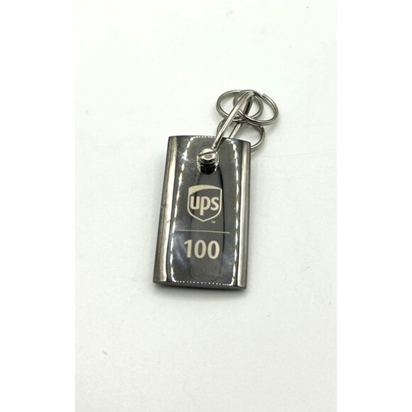 UPS 100th Anniversary Celebration Stainless Steel Keychain Key Ring Gift Box - Picture 2 of 4
